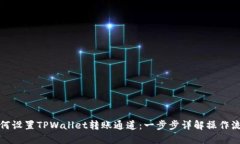 如何设置TPWallet转账通道：一步步详解操作流程